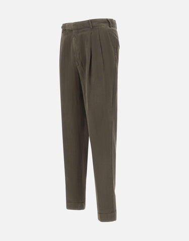 Pantaloni in misto cotone e lino COZTCLZB0CL1 SD61Y177 PT TORINO 