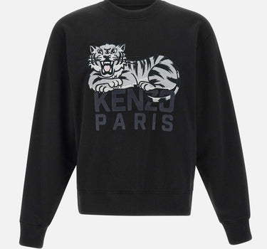 Felpa "Happy tiger" in cotone FF55SW2634MF 99J KENZO PARIS 