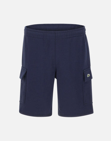 Shorts cargo in cotone felpato GH9743 166 LACOSTE 