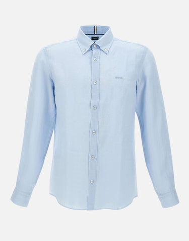Camicia "H-Roan" in lino 50520283 450 BOSS 
