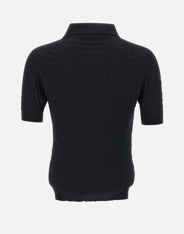 Polo "Skipper" in crepe di cotone PL1MCSK CR14D990 FILIPPO DE LAURENTIIS 