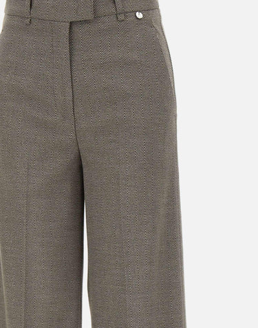 Pantaloni straight con piega CF5372T054A M9770 LIU-JO 