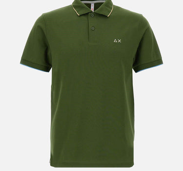 "Small stripes on collar polo" A35110 37 SUN68 