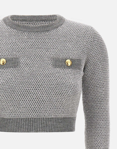 Top "Daily" in maglia con paillettes MK56T57E2 431 ELISABETTA FRANCHI 