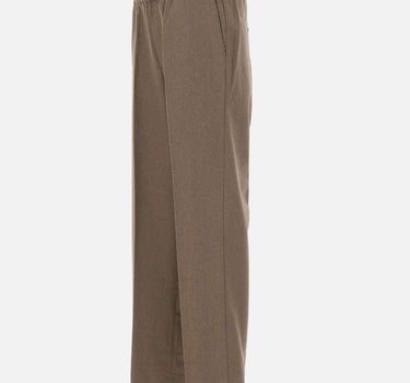 Pantaloni in flanella con elastico in vita LBP191 WV016LBR DROLE DE MONSIEUR 