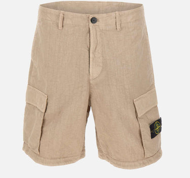 Bermuda in nylon Panama dall'aspetto naturale L100001S0069 V009A STONE ISLAND 