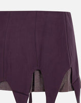 Minigonna in viscosa F24N0705 EGGPLANT AVAVAV 