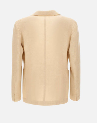 Blazer in misto lino e lana M75GIAC12 TES0K024102 ELEVENTY 