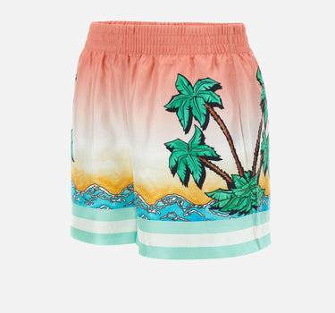 "Tennis Club Silk Shorts" WS25TR104 03 CASABLANCA 