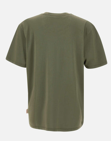 T-shirt "Naif" in cotone NAIFR00470 MILITARE BOB 
