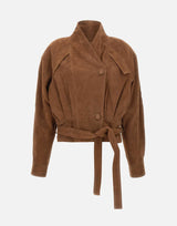Giacca bomber in pelle scamosciata 115714 249 ROTATE BIRGER CHRISTENSEN 