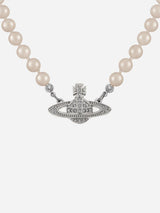 "Mini Bas Relief Pearl Necklace" 63010100 02P104 VIVIENNE WESTWOOD 