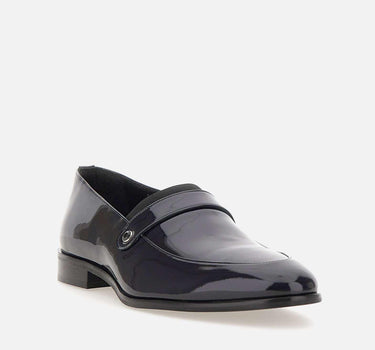 Mocassini "Rugan" in pelle lucida 7080 RUGANBLU CARLO PIGNATELLI 