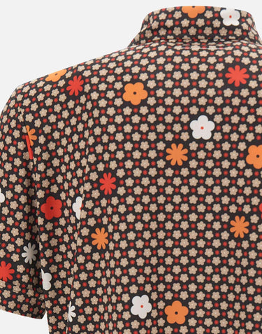 Polo con stampa a fiori SH2GL0011 M20206001S MM6 MAISON MARGIELA 