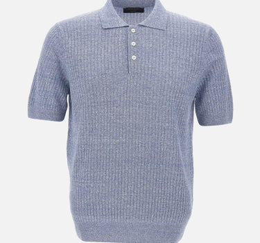 Polo in misto lino 57118 18641565 GRAN SASSO 