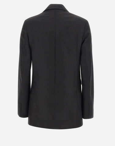 Blazer con revers a tacca 1226WJK007216A BLACK VICTORIA BECKHAM 