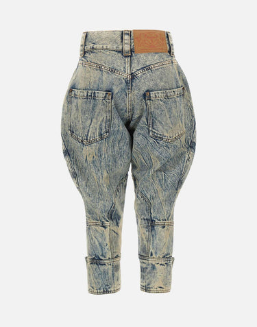 Jeans pinocchietto a palloncino VAQ11P008 BLUE VAQUERA 