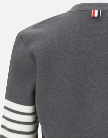 Cardigan in cotone con scollo a V MKC171A 00219035 THOM BROWNE 
