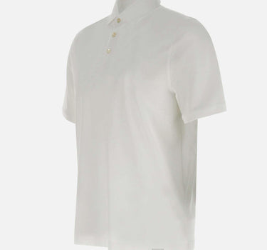Polo in crepe di cotone DK87115 BIANCO DIKTAT 