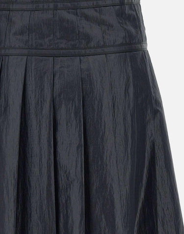 "Pleated zipper skirt" LW251SK05BK 0015 LOW CLASSIC 