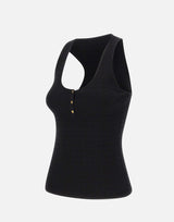 Top in maglia a micro-trecce TK75B61E2 110 ELISABETTA FRANCHI 