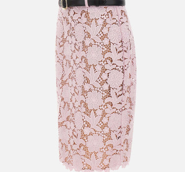 Gonna midi in pizzo 182MSKP PINK SELF-PORTRAIT 
