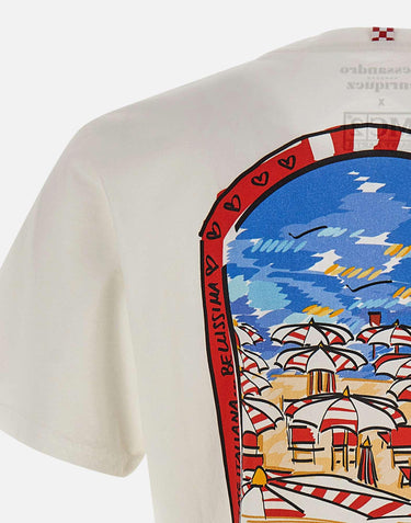 T-shirt "Portland Dream Of Life" Alessandro Enriquez x MC2 Saint Barth PRL0002 04502L MC2 SAINT BARTH 