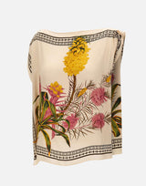 Top con stampa foulard 2C450A F8177 BLUMARINE 