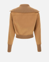 "Double Faced Bomber Jacket" 1325WJK006480A CAMEL VICTORIA BECKHAM 