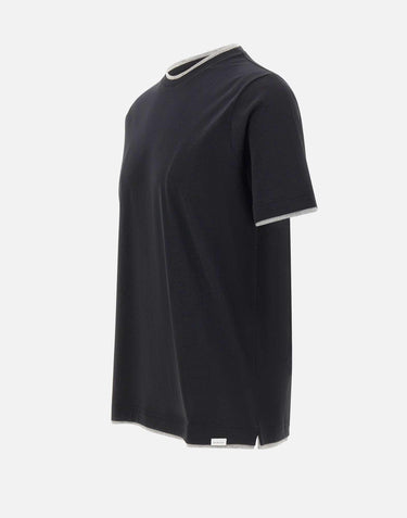 T-shirt in cotone Supima DK17105 NERO DIKTAT 