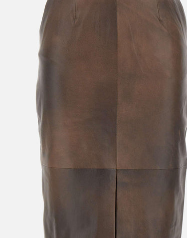 Gonna longuette in pelle 116321 2037 ROTATE BIRGER CHRISTENSEN 