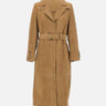 Trench in suede con cintura in vita GWP02565 P00230315155 GOLDEN GOOSE 