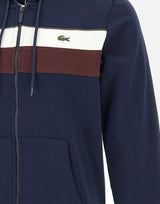 Felpa con cappuccio e zip color block SH5913 6WZ LACOSTE 