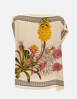 Top con stampa foulard 2C450A F8177 BLUMARINE 