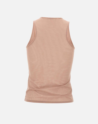 Top in tulle con punti luce 4T061A N0120 BLUMARINE 