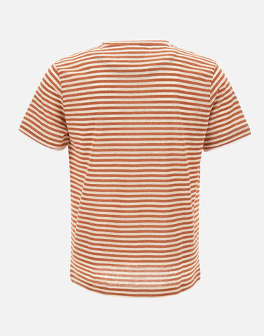 T-shirt "Coast" in cotone e lino COASTVR0325 PAPRIKA BOB 