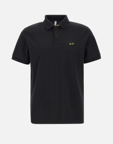 "Print under collar polo shirt" A35115 11 SUN68 