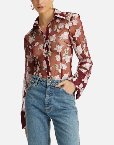 "Mesh fitted shirt" 114509 2934 ROTATE BIRGER CHRISTENSEN 