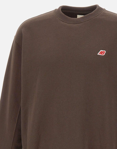 "Made in USA Core Crewneck Sweatshirt" MT43541RHE EARTH NEW BALANCE 