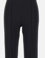 Pantaloni a palazzo in crêpe con bande in raso PA08251E2 110 ELISABETTA FRANCHI 