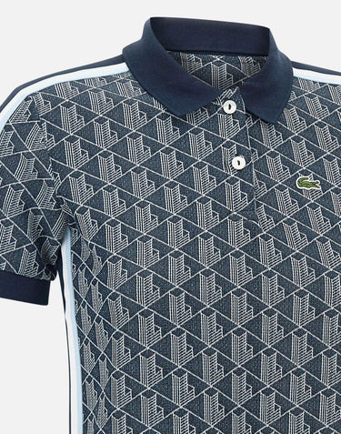 Polo in maglia jacquard DF3364 525 LACOSTE 