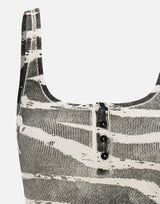 Top in costina a stampa zebra 2T123A M1039 BLUMARINE 