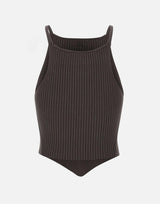 Top "Signature pointy rib knit" 125MTO042FI0001 CARBON COURREGES 