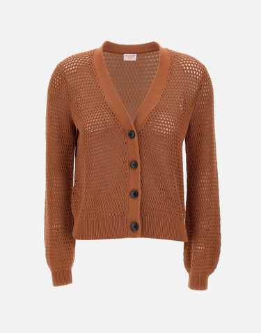Cardigan "jacquard" in cotone K34231 36 SUN68 