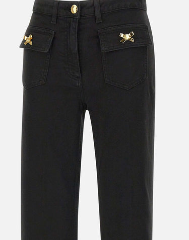 Jeans in cotone con fiocchi gioiello PJ93N51E2 110 ELISABETTA FRANCHI 