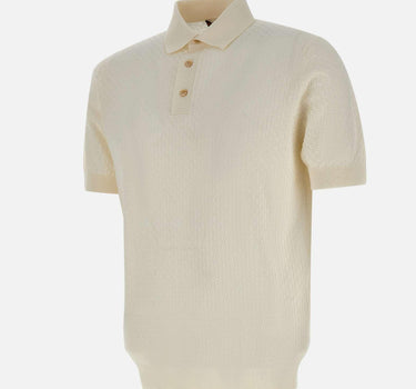 Polo in cotone a punto quadretto PL1MC CR14Q020 FILIPPO DE LAURENTIIS 