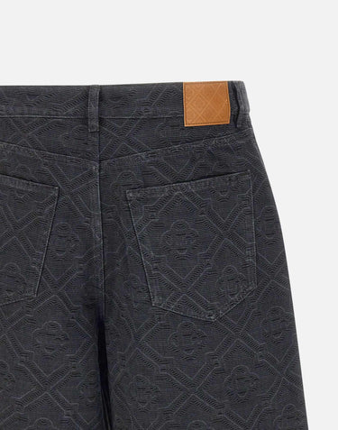 Shorts in denim "Laser monogram" MSP26TR397 01 CASABLANCA 