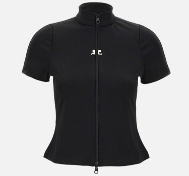 Top "Interlock Zipped" 325JTO446JS0250 BLACK COURREGES 