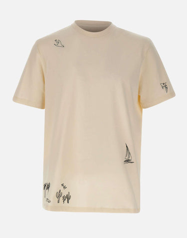 T-shirt con ricami M1R919TVP5661 04 PAUL SMITH 