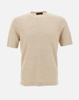 T-shirt in lino e cotone 57140 18637109 GRAN SASSO 